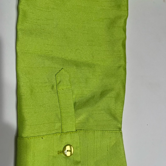 Borcellini Women’s Size 12 Green collard,  Shirt Button Down - Picture 7 of 8